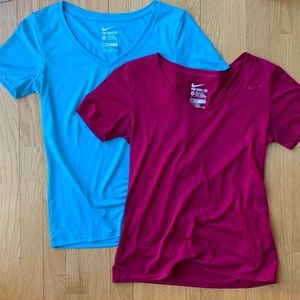 Nike bundle of two dri-fit women’s shirts